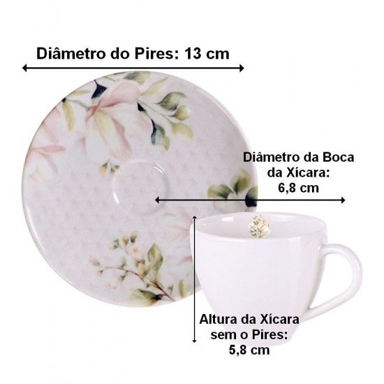 Xícara Para Café 100ml Magnolia Porcelana Tramontina